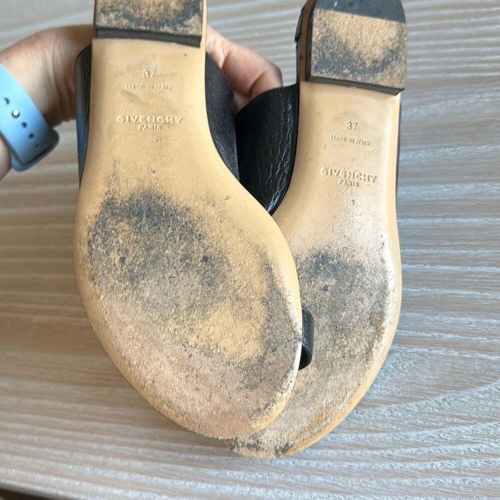 Givenchy Goatskin 4G Flat Toe Ring size 37 - Picture 8 of 11